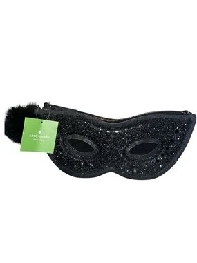 KATE SPADE 3D MASK CLUTCH GLITTER DRESS THE PART